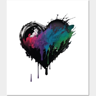 Heart Graffiti Style Posters and Art